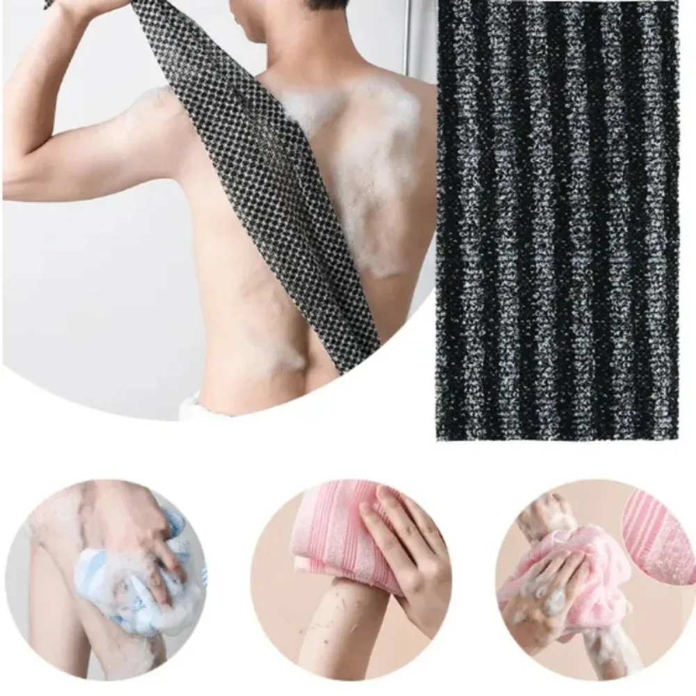 AliExpress Japanese Nylon Exfoliating Back Rubbing Wash Cloth Body Scrub Towel Shower Sponge Bathroom Accessories, view 2