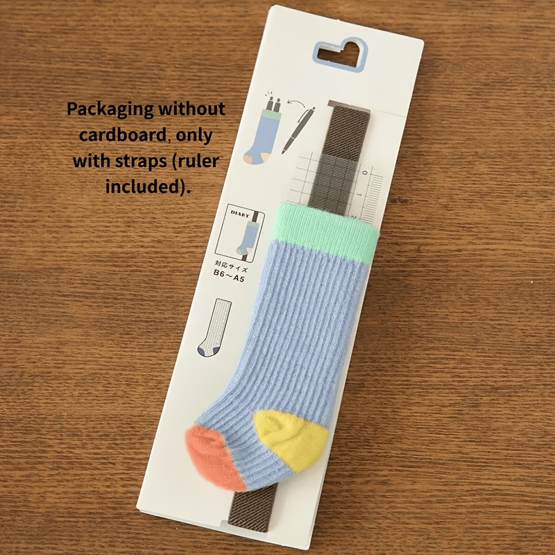 AliExpress Retro Sock-Style Elastic Pen Holder with Ruler, view 5