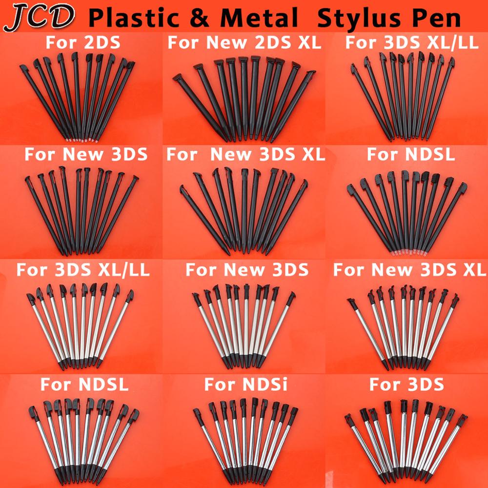 AliExpress JCD 10PCS Metal Telescopic Stylus Plastic Stylus Touch Screen Pen for 2DS 3DS New 2DS LL XL New 3DS XL LL For NDSL NDSi