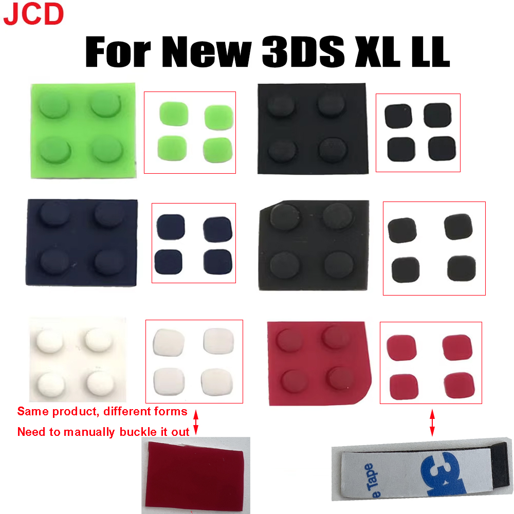AliExpress JCD For New 3DS XL Console Front Back Screw Rubber Feet Cover Upper LCD Screen Screws Cover Rubber Replacement For New 3DS LL