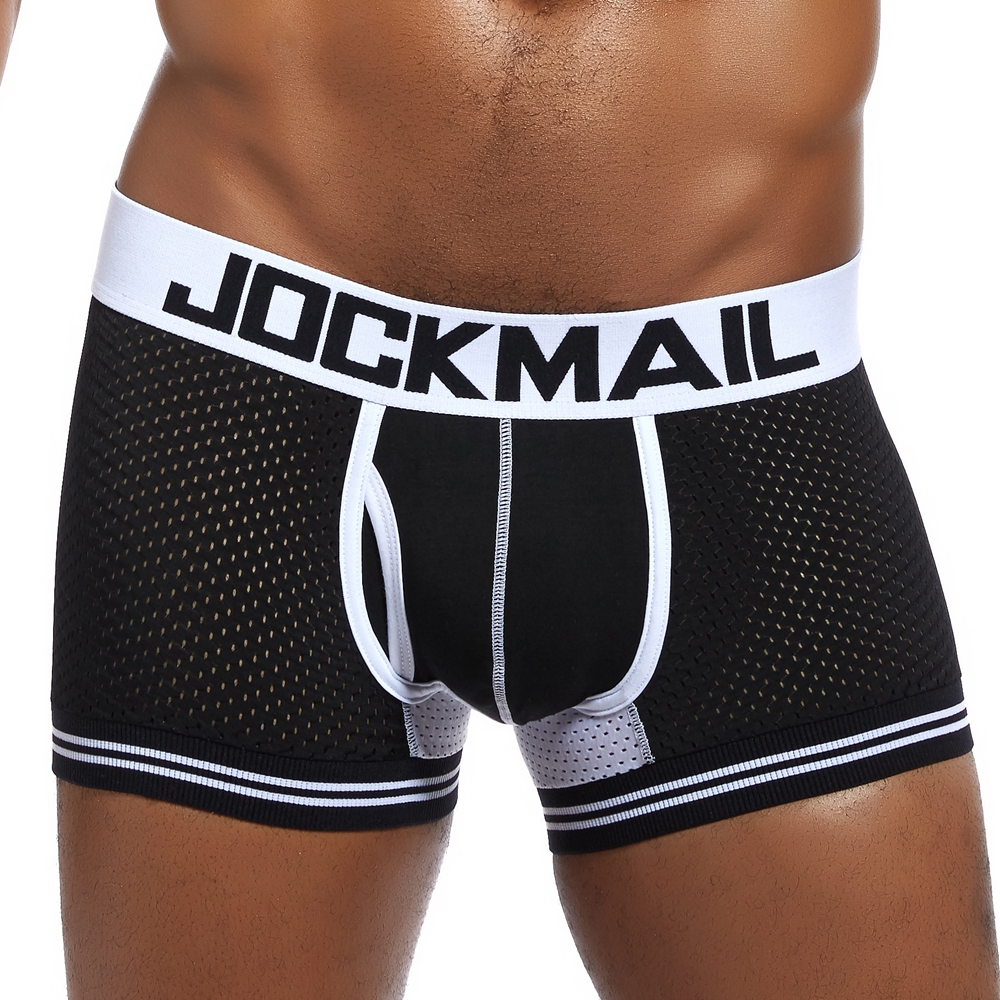 AliExpress JOCKMAIL Man Underpants Boxershorts Mesh Nylon Men Boxers Male Breathable Underwear Men’s Panties Boxer Quick Dry Sports Fitness, view 4