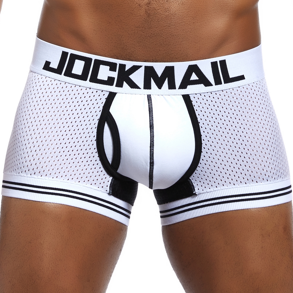 AliExpress JOCKMAIL Man Underpants Boxershorts Mesh Nylon Men Boxers Male Breathable Underwear Men’s Panties Boxer Quick Dry Sports Fitness