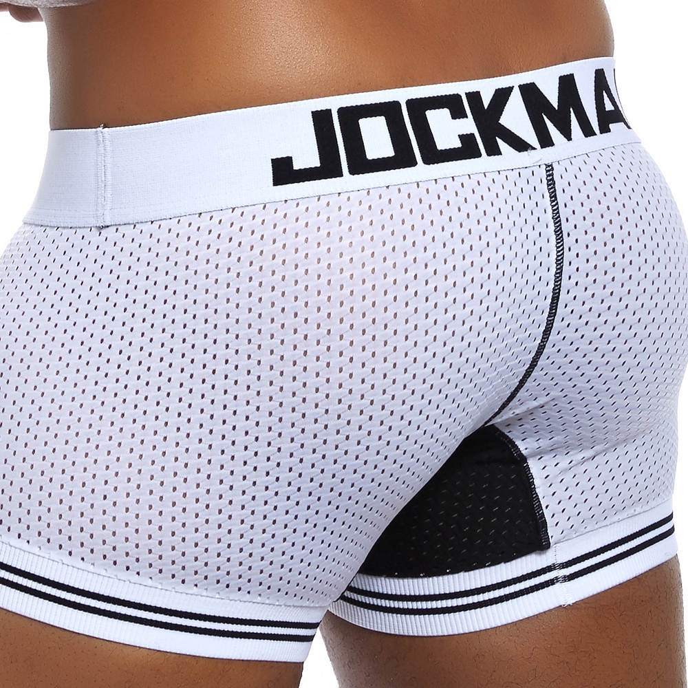 AliExpress JOCKMAIL Man Underpants Boxershorts Mesh Nylon Men Boxers Male Breathable Underwear Men’s Panties Boxer Quick Dry Sports Fitness, view 3
