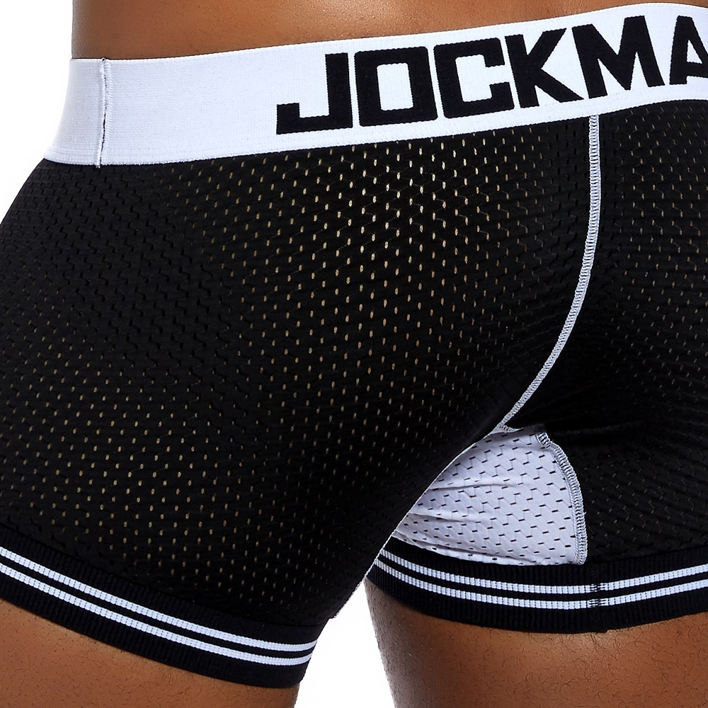 AliExpress JOCKMAIL Man Underpants Boxershorts Mesh Nylon Men Boxers Male Breathable Underwear Men’s Panties Boxer Quick Dry Sports Fitness, view 6