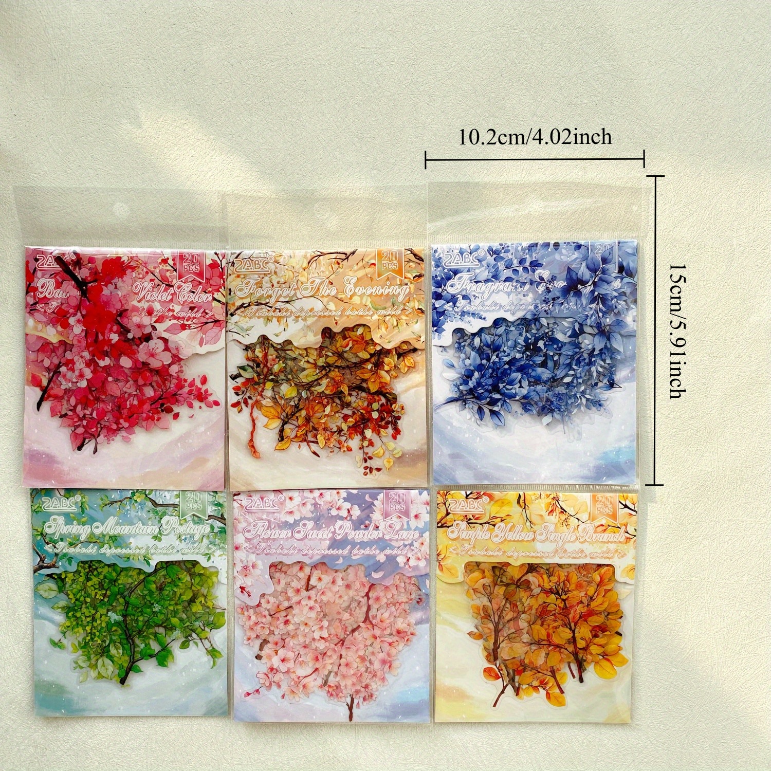 AliExpress Journamm 20pcs Branches DIY Journal Material PET Stickers Scrapbooking Arts and Crafts Projects Decor Photo Album Collage, view 6
