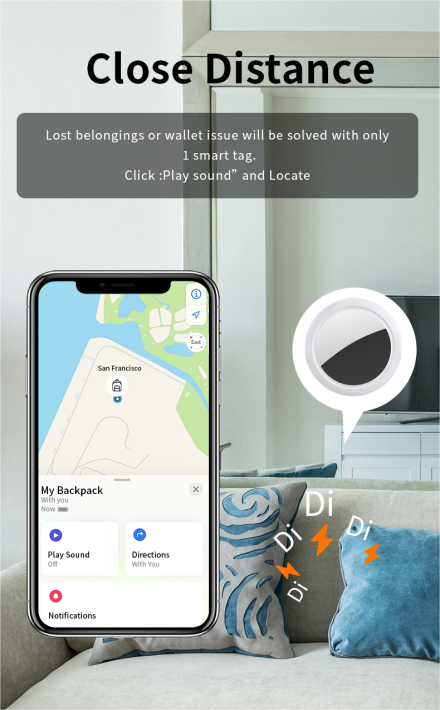 AliExpress JSPTEC Airtag Bluetooth GPS Trackers IPX 5 Waterproof Sport Tracking Find My Elderly Kids Pets Available Mini Finders For IOS, view 2