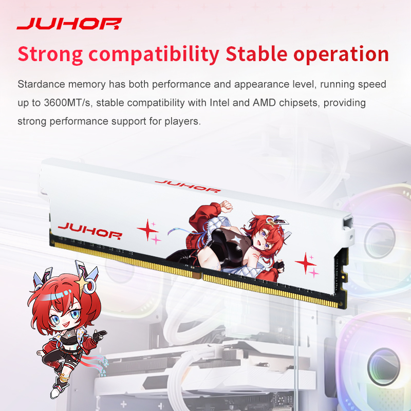 AliExpress JUHOR DDR4 8GB 3200MHz CL16 High Performance Desktop Memory, view 4