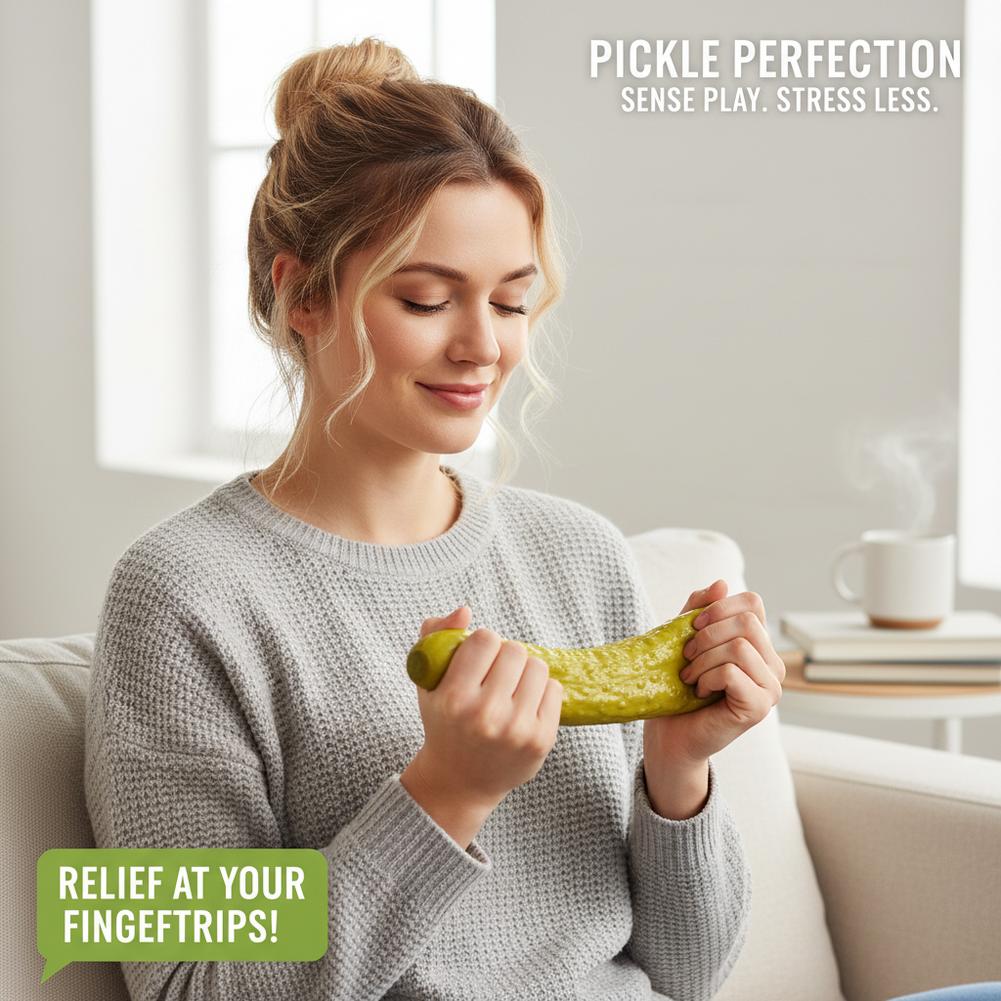 AliExpress Jumbo Pickle Squishy Big Cucumber Squeeze Slow Rising Squeeze Stress Relief for Adults Jumbo Pickle Squishy Stress Relief Set, view 2