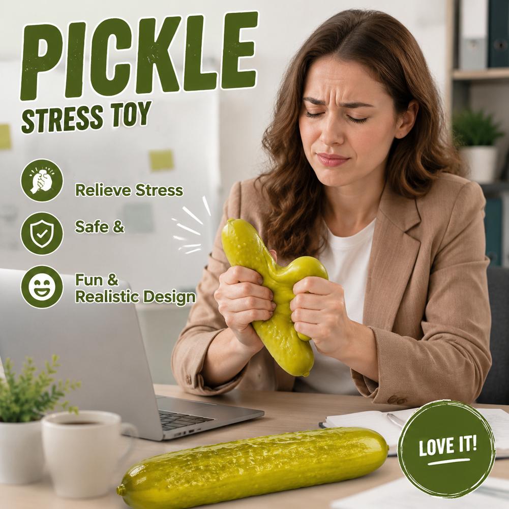 AliExpress Jumbo Pickle Squishy Big Cucumber Squeeze Slow Rising Squeeze Stress Relief for Adults Jumbo Pickle Squishy Stress Relief Set, view 4