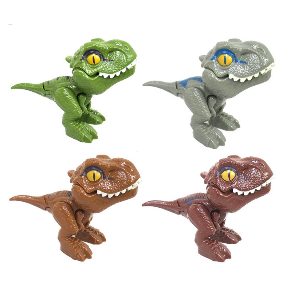 AliExpress Jurassic Finger Dinosaur Triceratops Tyrannosaurus Model Toys for Kids Creative Finger Biting Dinosaurs Interactive Toy Boy Gift, view 5