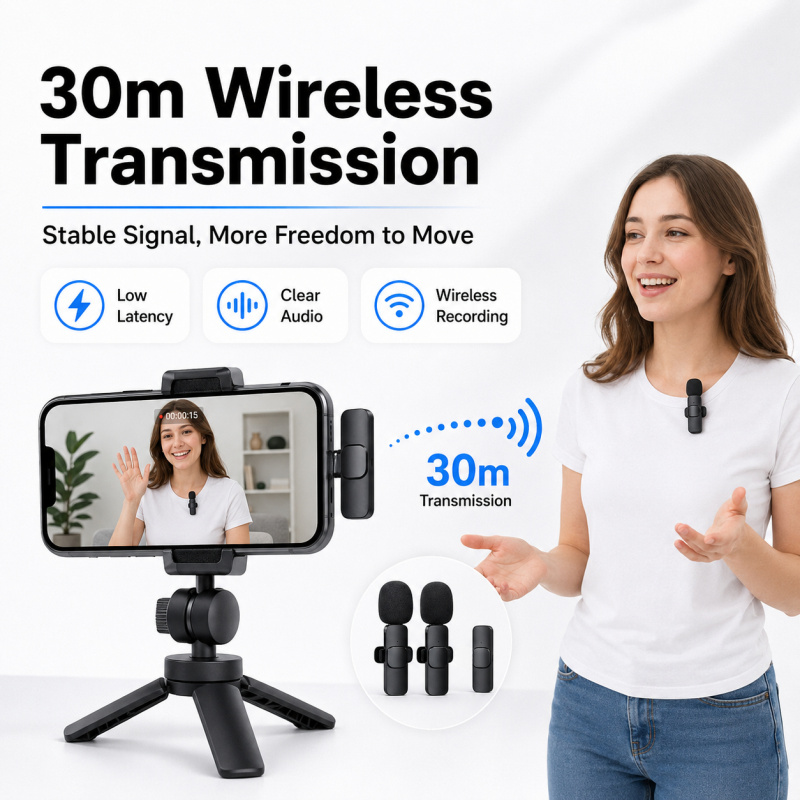 AliExpress K8 Style 2.4G Wireless Lavalier Mic for Phones, view 4