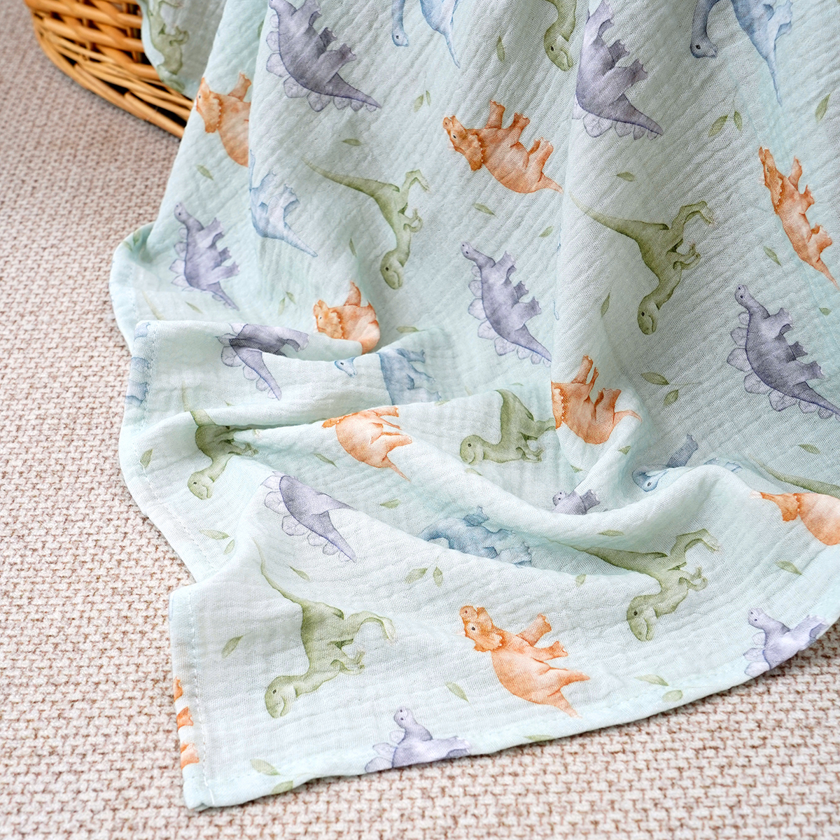 AliExpress Kangobaby #My Soft Life# 100% Cotton Baby Muslin Blanket Infant Bath Towel Size 80x80cm, view 4