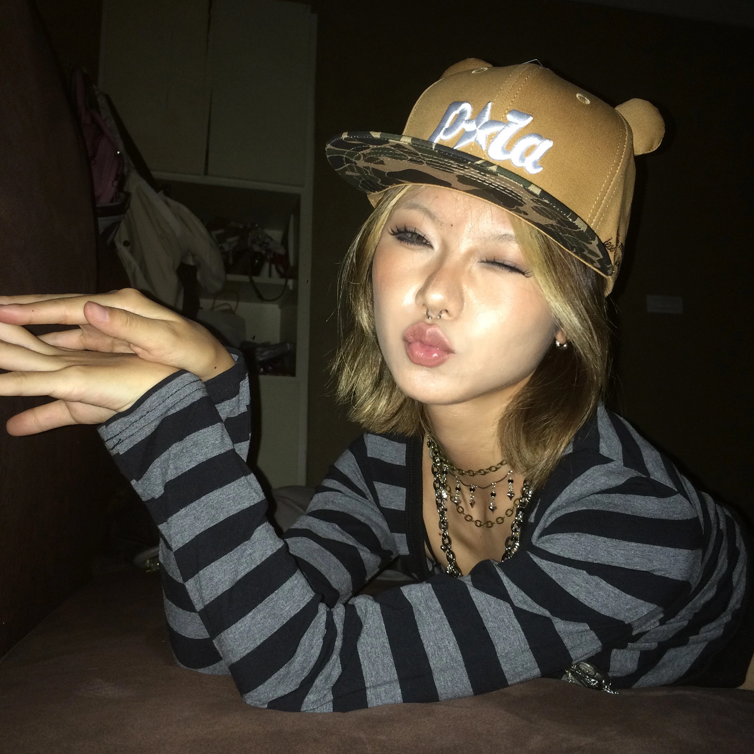AliExpress Karrram Trashy Y2k Crop Top Japanese 2000s Style Striped Long Sleeved T-shirt Vintage Harajuku High Street Tops American Retro, view 5