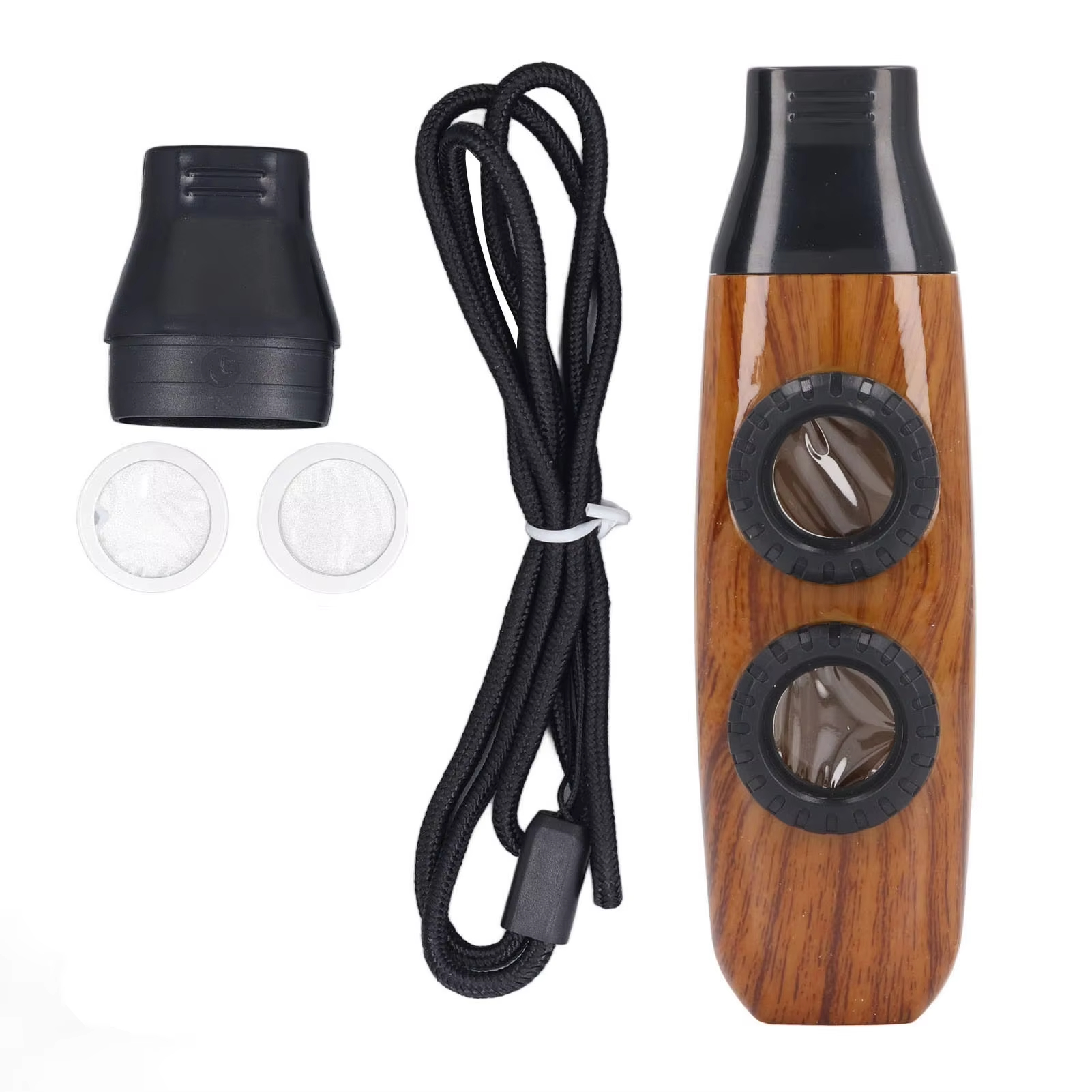 AliExpress Kazoo Flute with Diaphragm Kazoo Flute Dual Hole Flute Adjustable Musical Wind Instrument With Diaphragm For Playing Performance, view 2