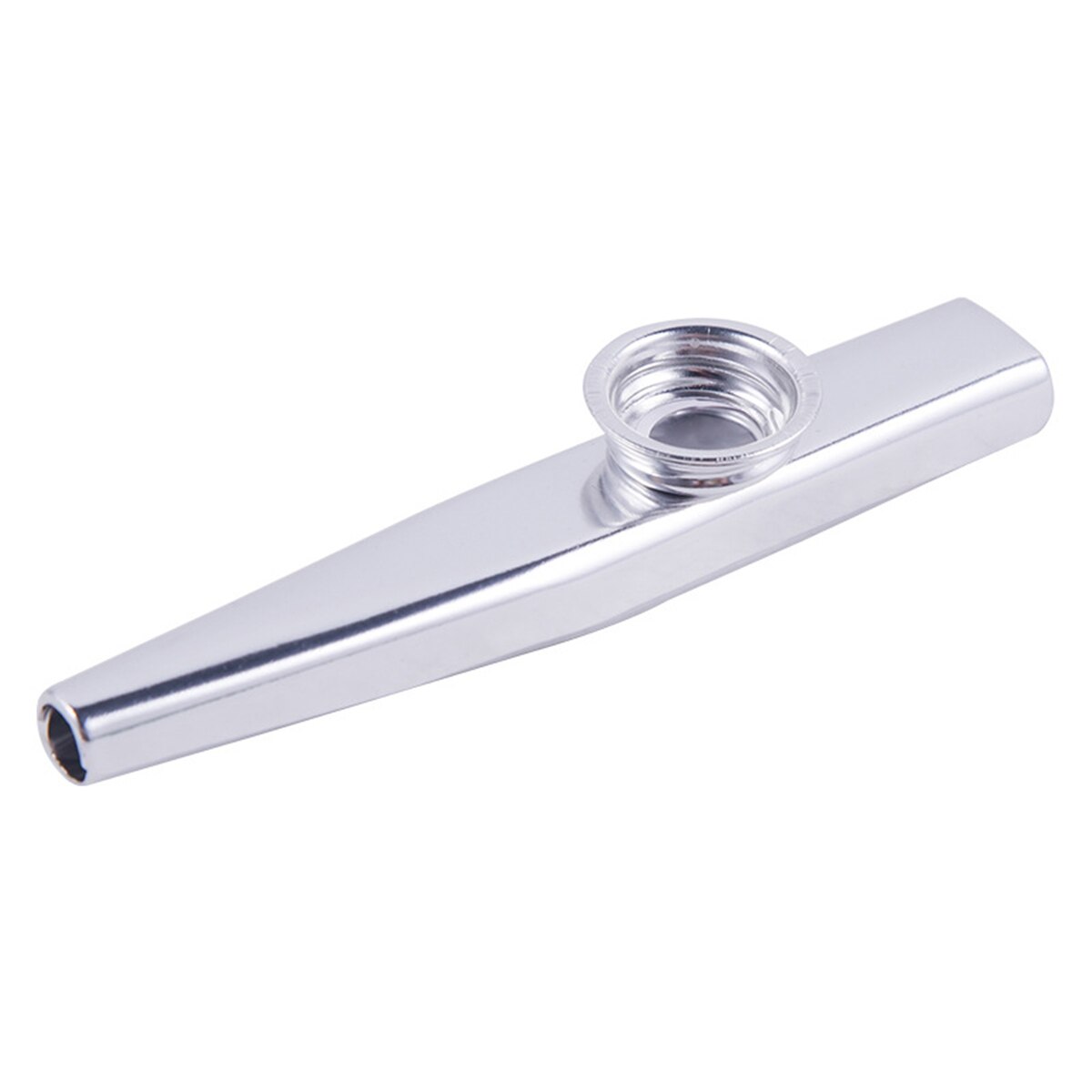 AliExpress Kazoo Silver Aluminum Alloy with Membrane Flute Diaphragm Mouth Kazoos Musical Instruments