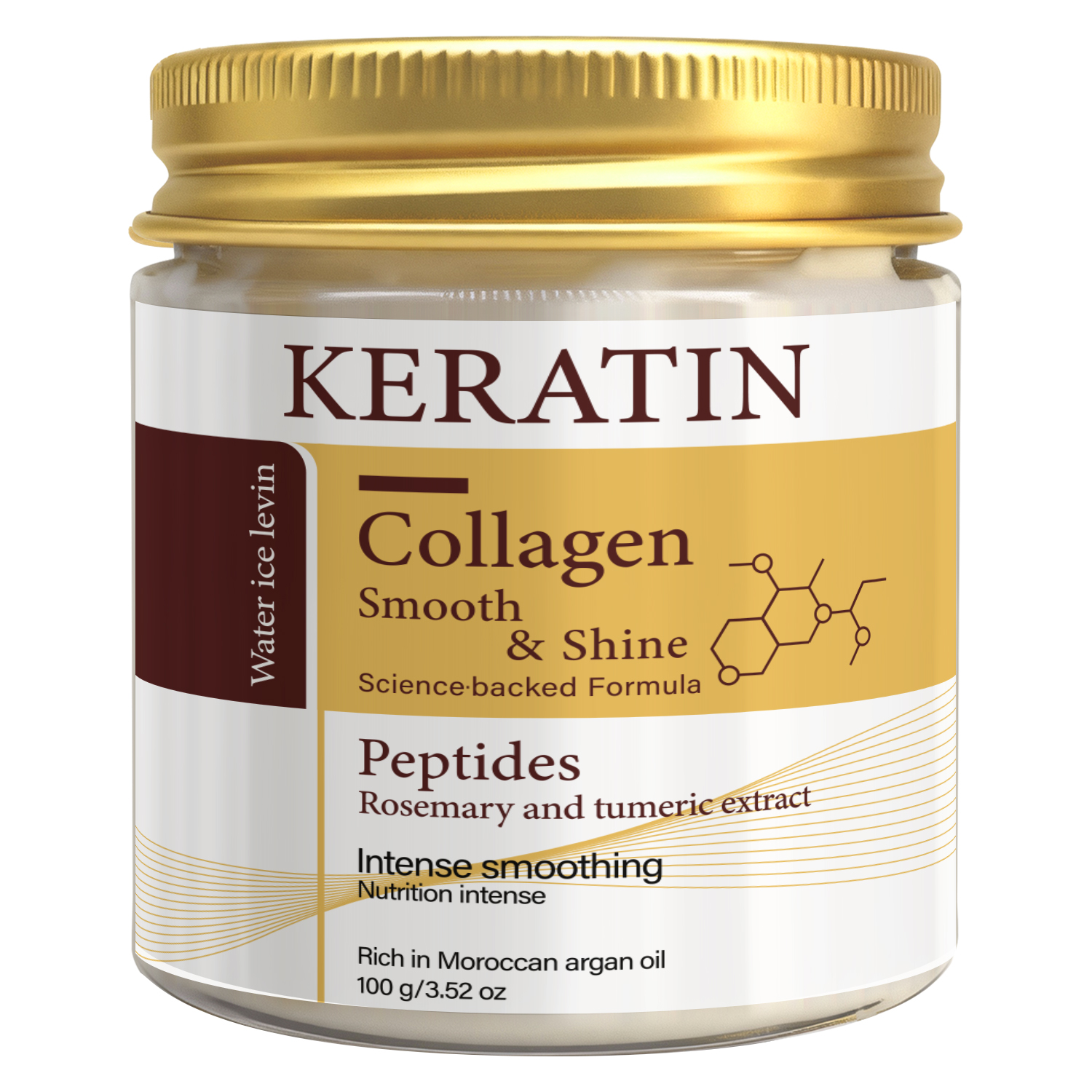 AliExpress Keratin Collagen Hair Mask with Peptides & Rosemary - Intense Smoothing & Shine for All Hair Types - Deep Conditioning Treatment, view 6