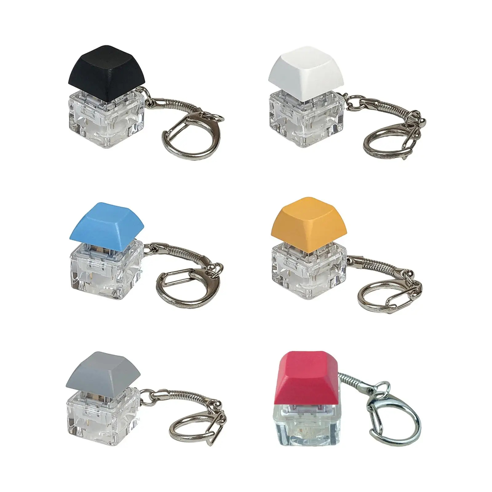 AliExpress Key Switch Keychain Shaft Tester Mechanical Keyboard Fidget Button Fidget Button Finger Toys Relief Stress Gifts For Adults