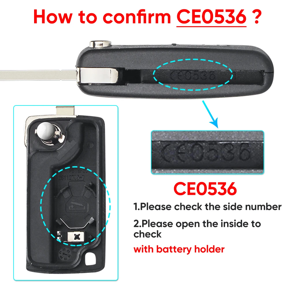 AliExpress KEYYOU 2/3 Buttons for Peugeot 207 307 308 407 607 807 for Citroen C2 C3 C4 C5 C6 Remote Key Case Va2/Hu83 CE0523 CE0536, view 3