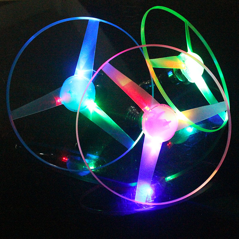 AliExpress Kid Sports Pull Line Saucer Toys Children Outdoor Fun Rotating Flying Toy LED Light Processing Flash Flying Toy for Parks Beach, view 3
