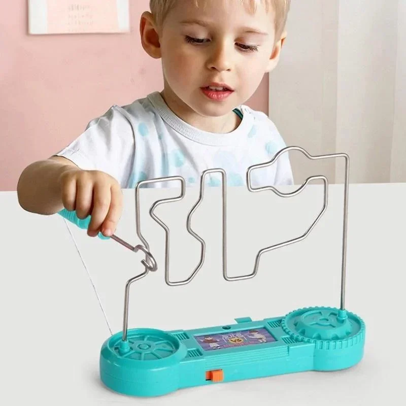AliExpress Kids Collison Electric Shock Toy Education Electric Touch Maze Game Party Funny Game Science Experiment Toys for Children Gift, view 2