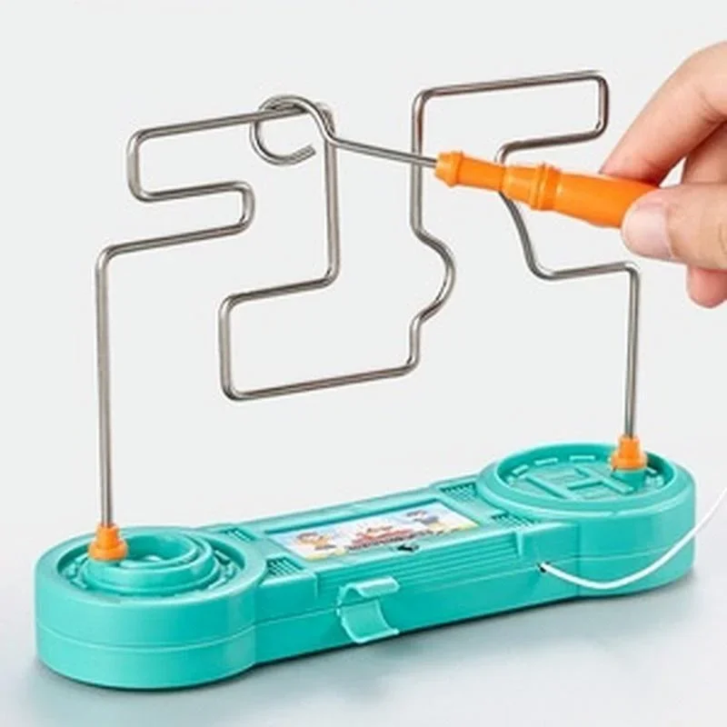 AliExpress Kids Collison Electric Shock Toy Education Electric Touch Maze Game Party Funny Game Science Experiment Toys for Children Gift, view 5