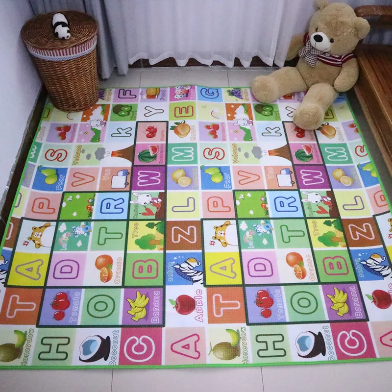 AliExpress Kids Crawling Mats Baby Play Mat EPE Activity Gym Carpet Baby Game Carpet for Children Rug Floor Newborns Eva Foam Toys 120*90cm, view 4