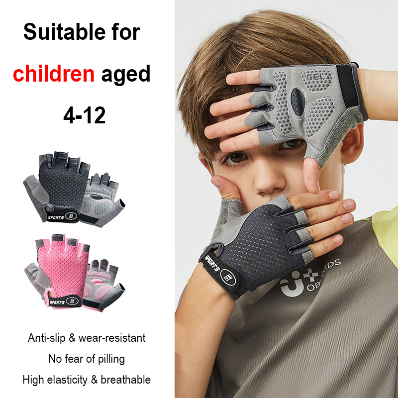 AliExpress Kids Half-Finger Cycling and Skateboard Gloves