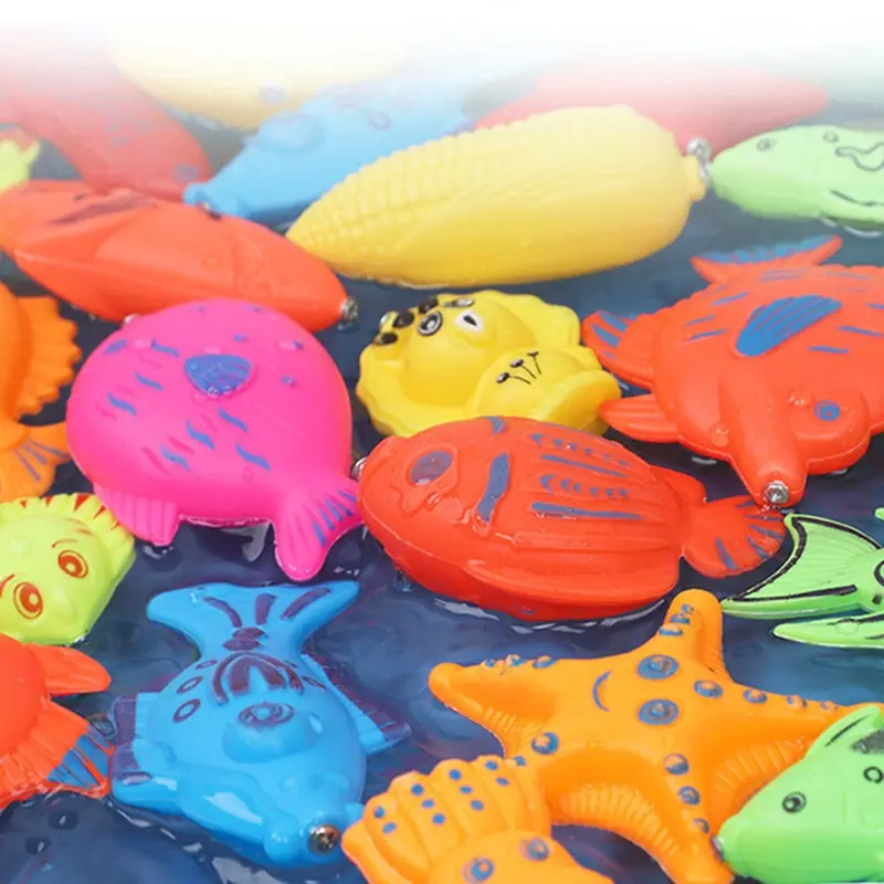 AliExpress Kids Fishing Toy Set Play Water Toys for Baby Magnetic Rod and Fish Indoor Outdoor Leisure Entertainment Games for Children TMZ, view 2