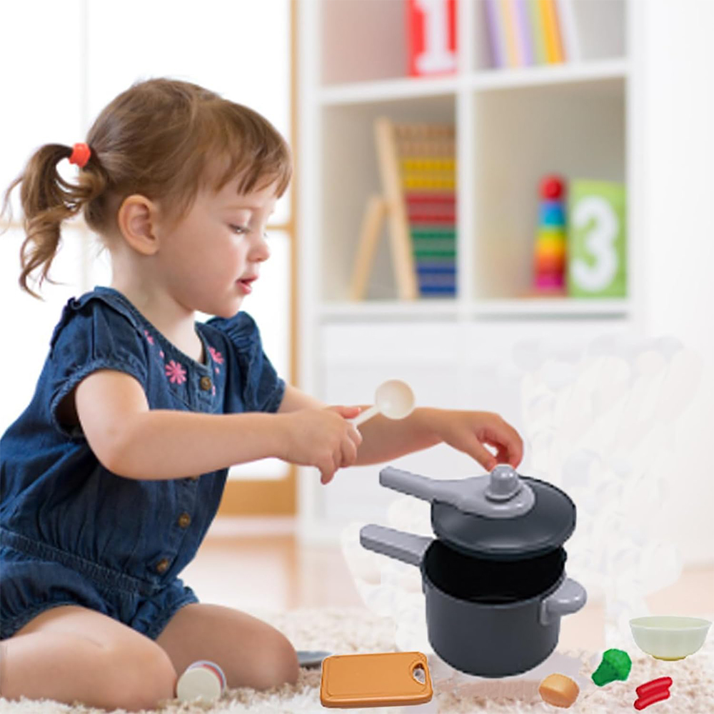AliExpress Kids Kitchen Toys Set 92/69/59 PCS Play Kitchen Accessories Kit with Play Pots Pretend Food Cooking Toy Toddler Girls Boy Gift, view 4