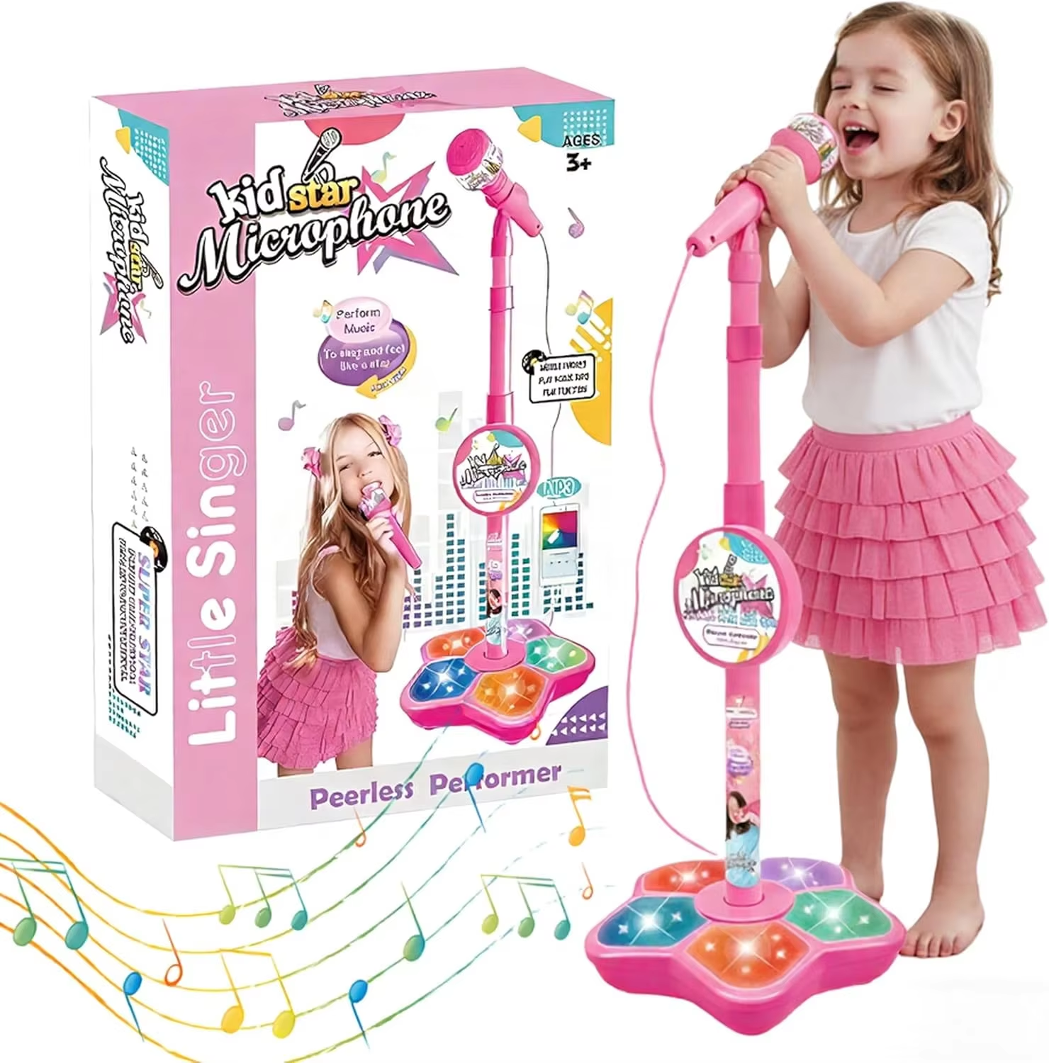 AliExpress Kids Microphone Stand Toy Portable Children's Karaoke Electronic Durable Party Karaoke Microphone Stand Kids Karaoke Machine