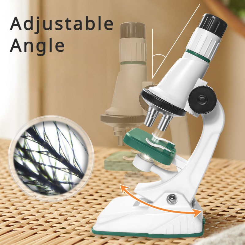 AliExpress Kids Microscope Kit 200x 600x 1200x Biological Science Stem Toy Hand Loupe School Educational Pocket Microscope with LED Light, view 5
