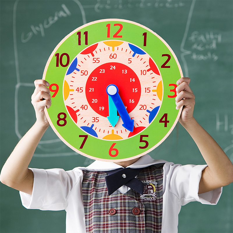 AliExpress Kids Montessori Wooden Clock Toys Time Learning Teaching Aids Educational Toys For Children Primary School Clever Board Toy
