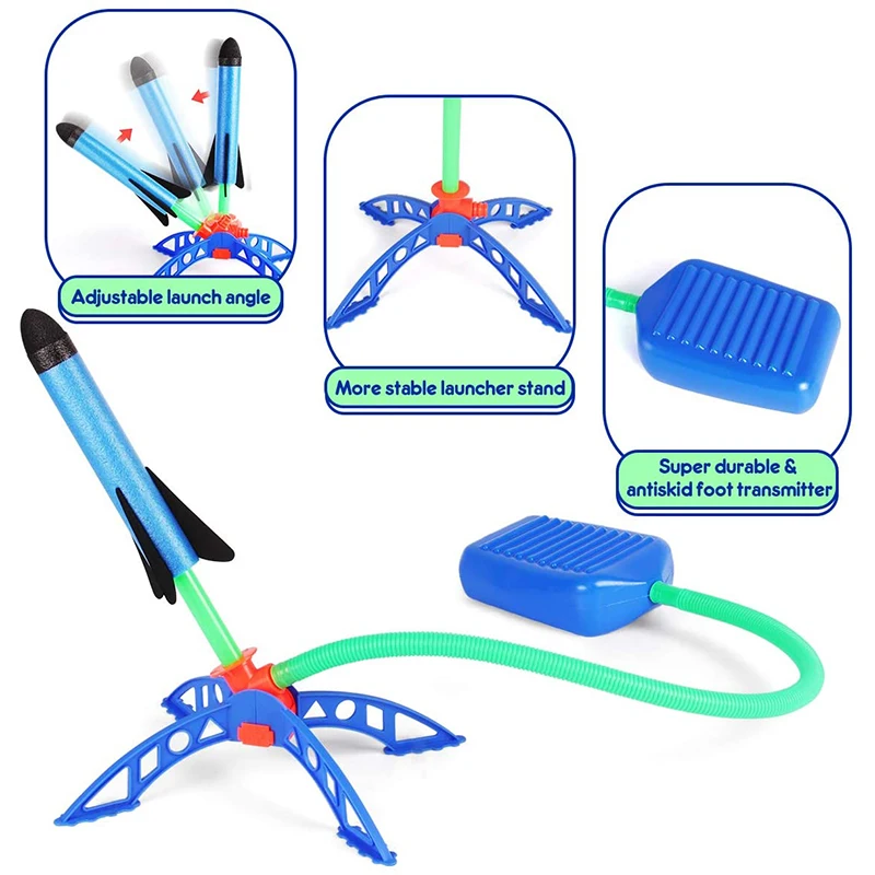 AliExpress Kids Foot-Pump Rocket Launcher Toy, view 3