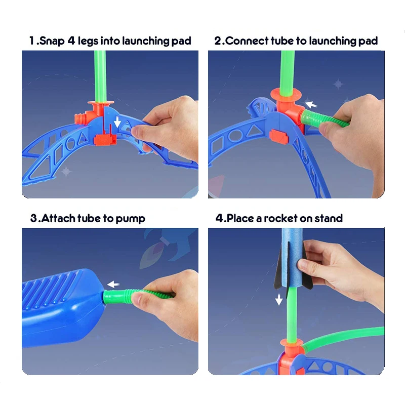 AliExpress Kids Foot-Pump Rocket Launcher Toy, view 4