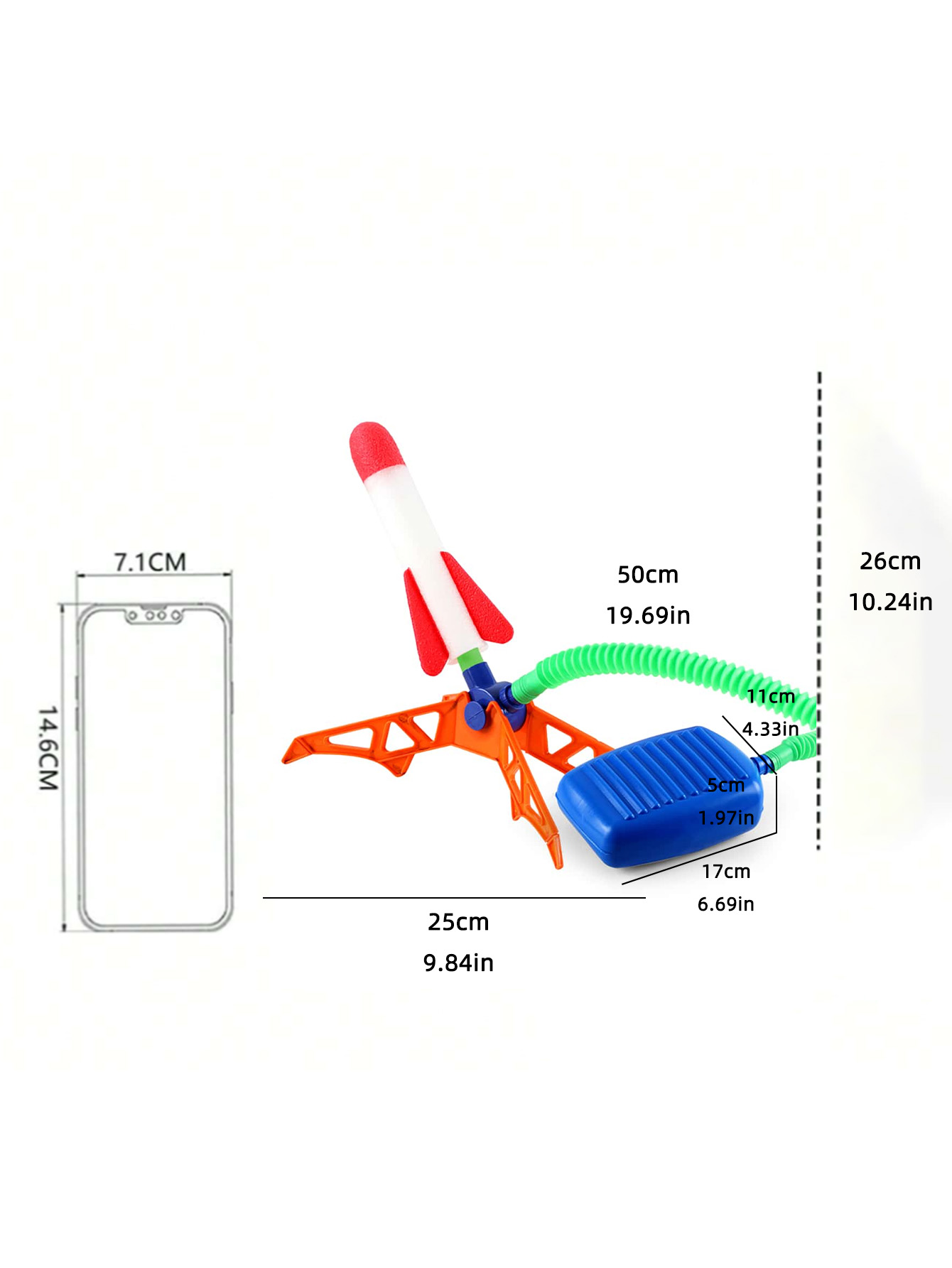 AliExpress Kids' Rocket Pedal Launcher, Outdoor Rocket Flying Toy, Children's Jumping Sports Toy (Separate Accessory Packs for Purchase), view 2