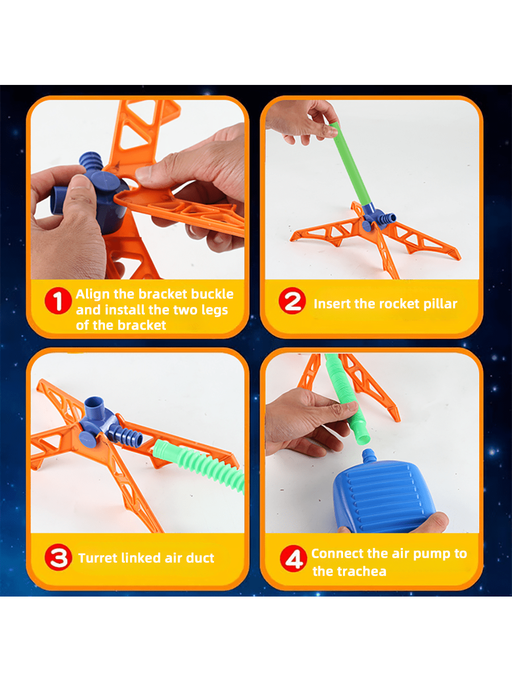 AliExpress Kids' Rocket Pedal Launcher, Outdoor Rocket Flying Toy, Children's Jumping Sports Toy (Separate Accessory Packs for Purchase), view 3
