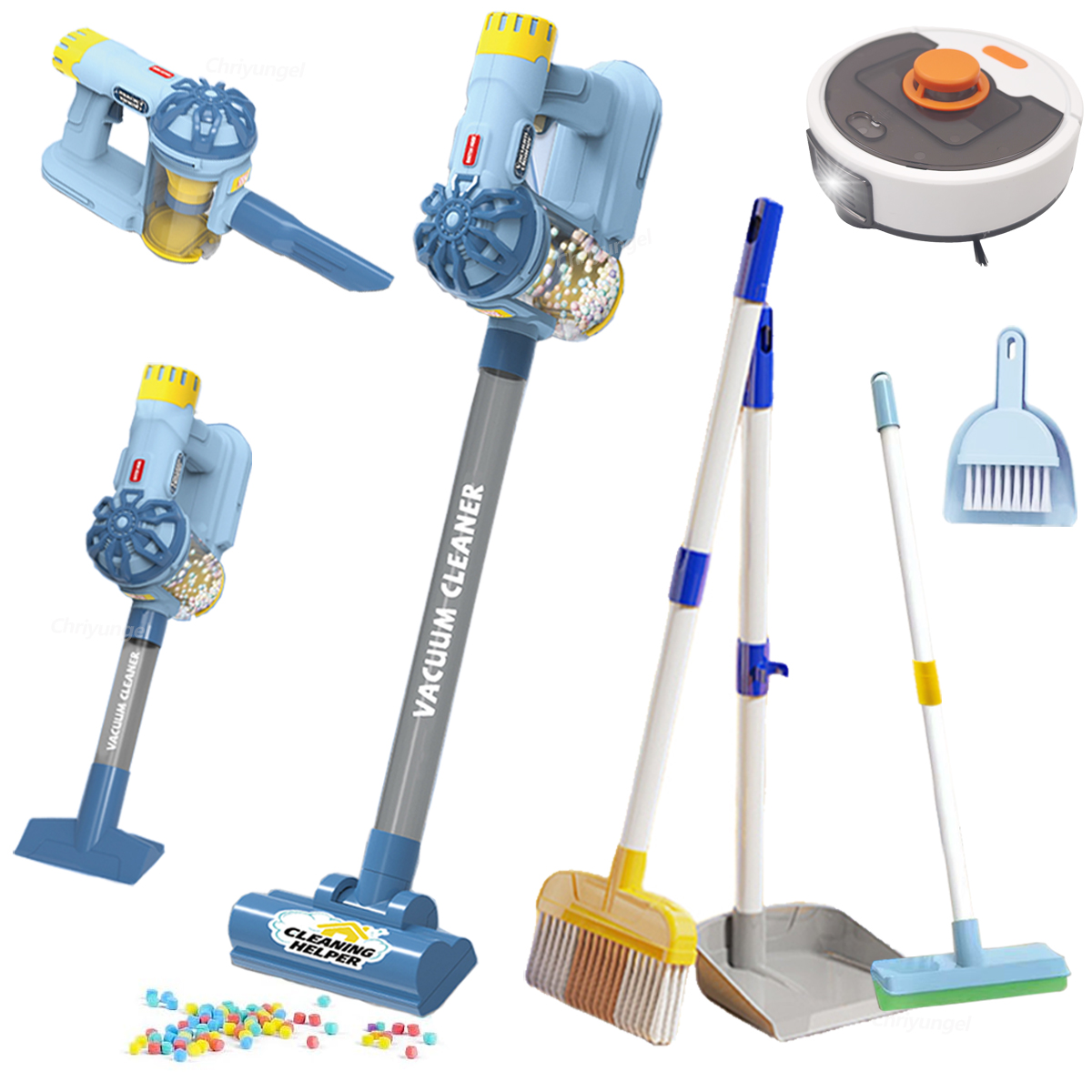 AliExpress Kids Simulation Electric Vacuum Cleaner Cleaning Set for Toddlers Role Play Housekeeping Educational Toys Girl Boy Gifts