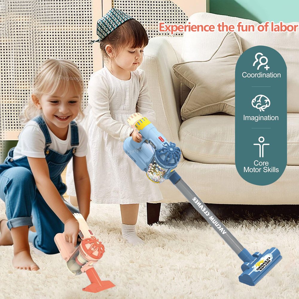 AliExpress Kids Simulation Electric Vacuum Cleaner Cleaning Set for Toddlers Role Play Housekeeping Educational Toys Girl Boy Gifts, view 2