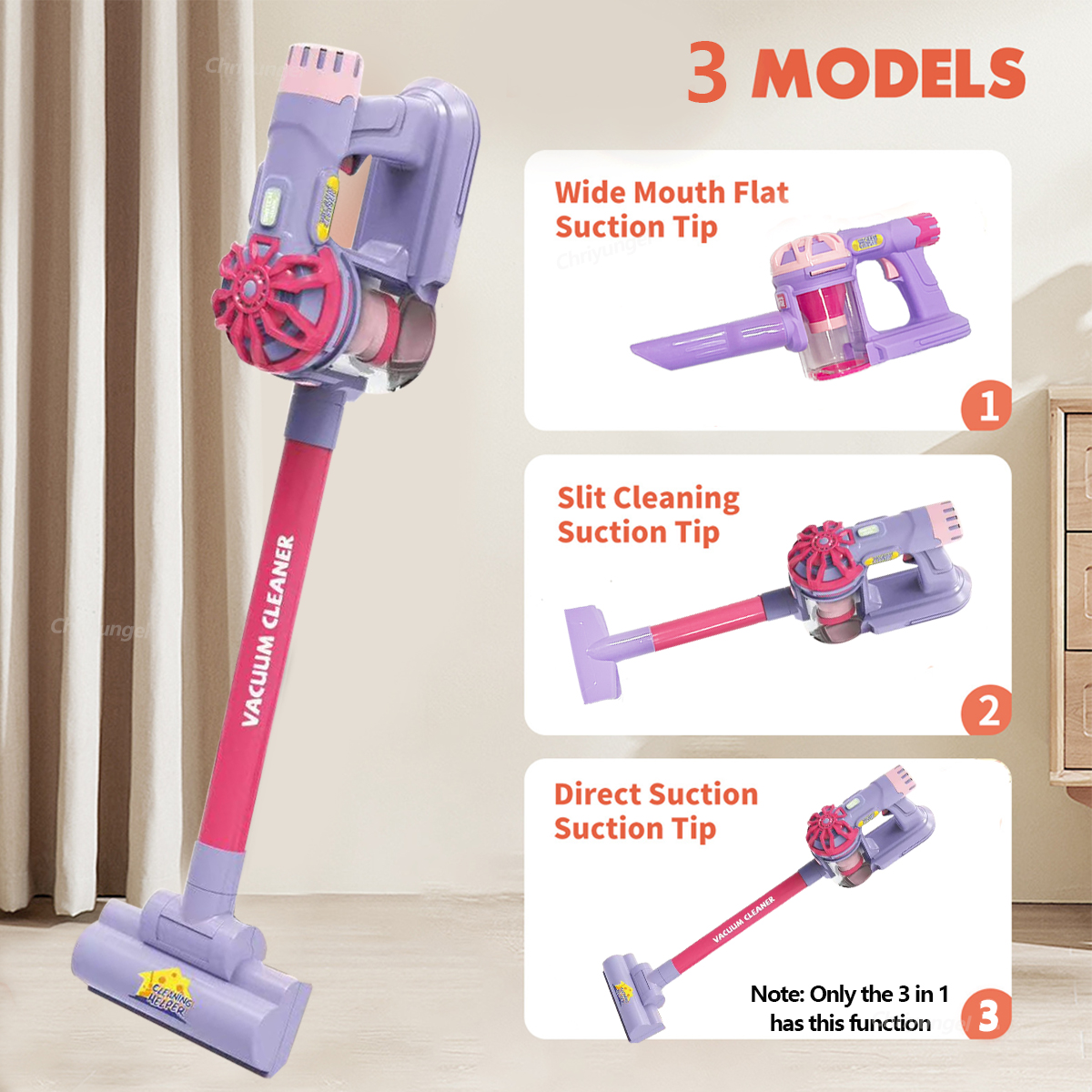 AliExpress Kids Simulation Electric Vacuum Cleaner Toy Set Housekeeping Role Play Educational Toys for Toddlers Perfect Gift for Girls Boys, view 5