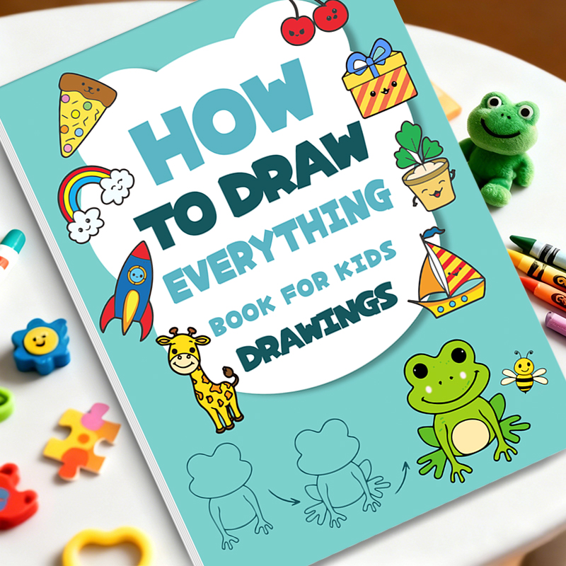 AliExpress Kids Step-by-Step Drawing Book - Learn How to Draw Everything Easy Tutorial for Children, Creative Gift