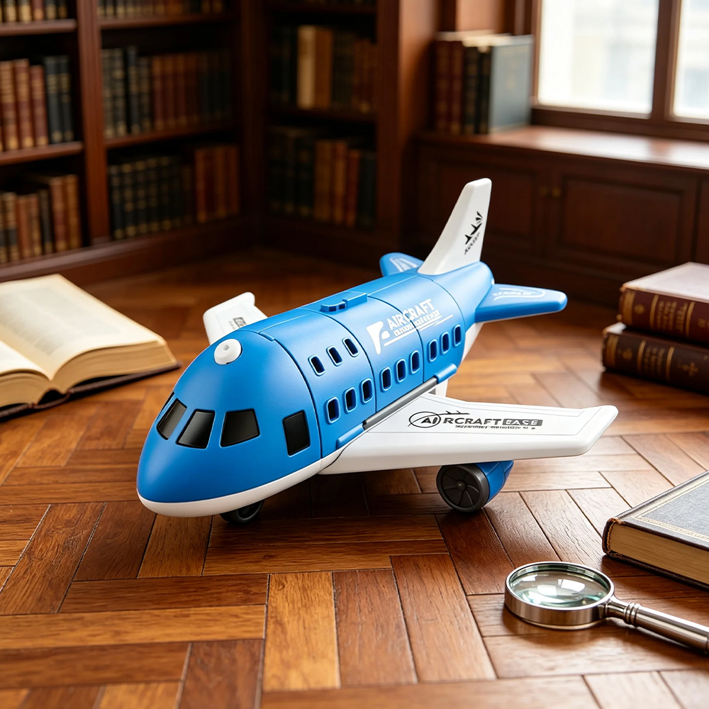 AliExpress Kids Toy Plane Foldable Storage Passenger Plane Model Helicopter Inertia Car Track Vehicle, view 5