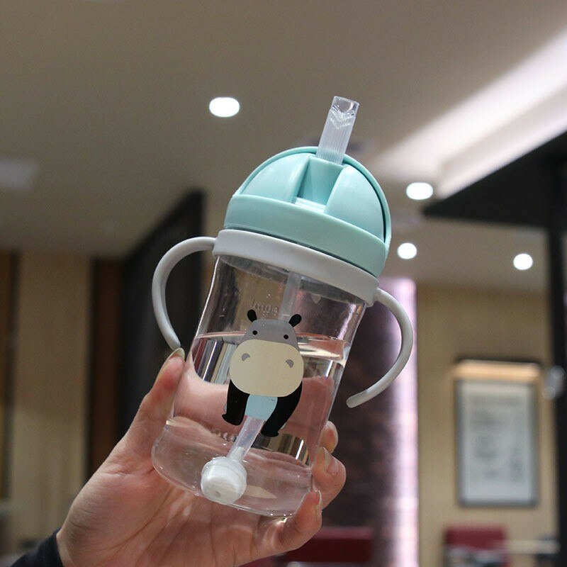 AliExpress Kids Water Bottle 350ml Leak Proof Sippy Cup with Gravity Ball Straw Wide Mouth for Toddler Baby Cup Auto-Sealing Straw Cup, view 6