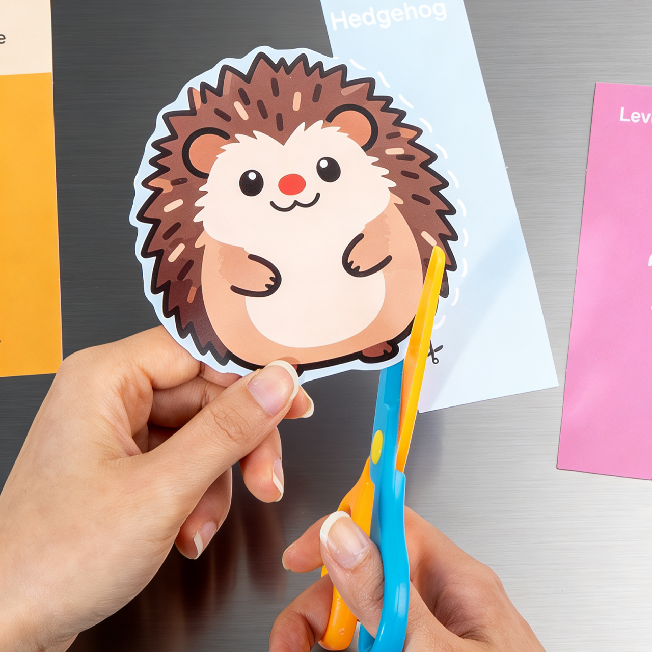 AliExpress Kindergarten Specific Fun Paper Cutting Se Cartoon Patterns, Safe Rebound Scissors Train Hands-On Ability Brainpower Toddlers, view 4