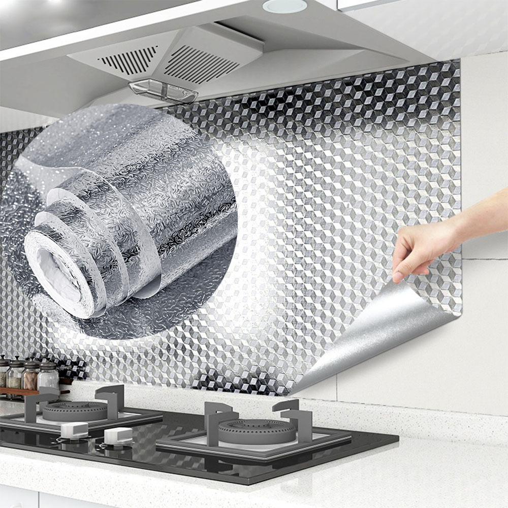 AliExpress Heat-Resistant Aluminum Foil Kitchen Wall Stickers