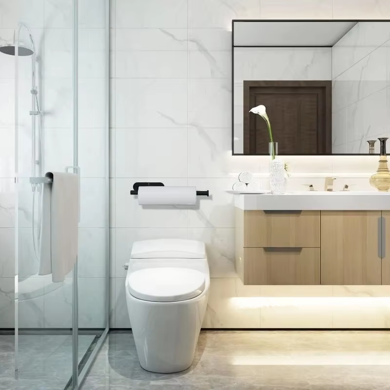 AliExpress Adhesive Paper Towel and Toilet Roll Holder, view 6