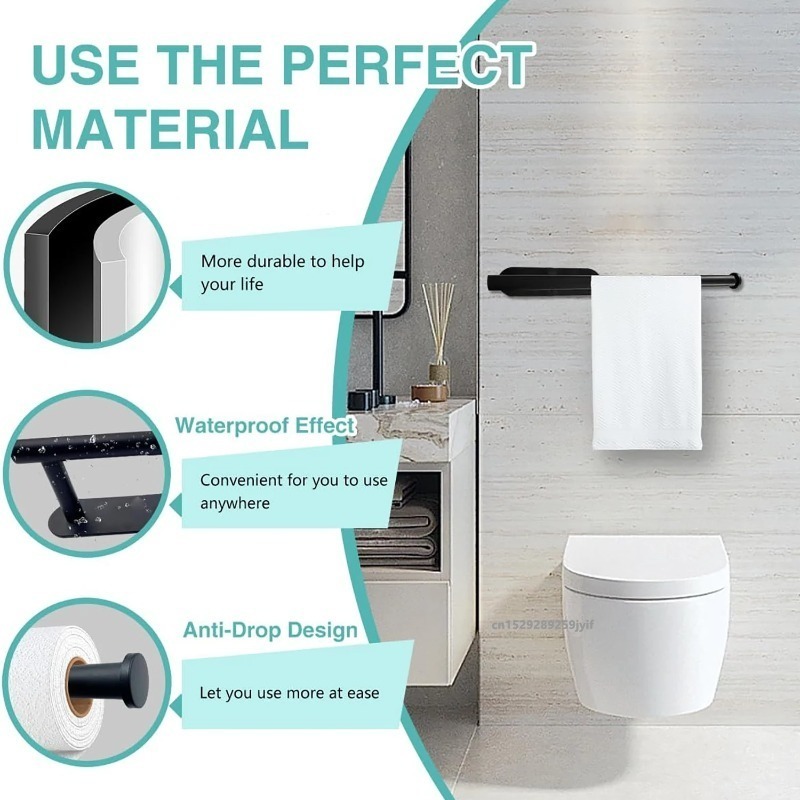 AliExpress Adhesive Wall-Mount Paper Towel Holder, view 4