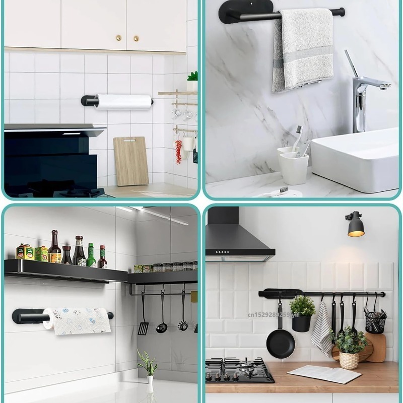 AliExpress Adhesive Wall-Mount Paper Towel Holder, view 5