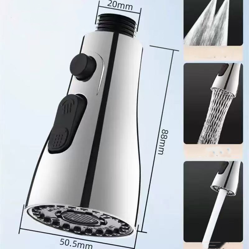 AliExpress 3-Mode Pull-Out Kitchen Faucet Sprayer Nozzle, view 3
