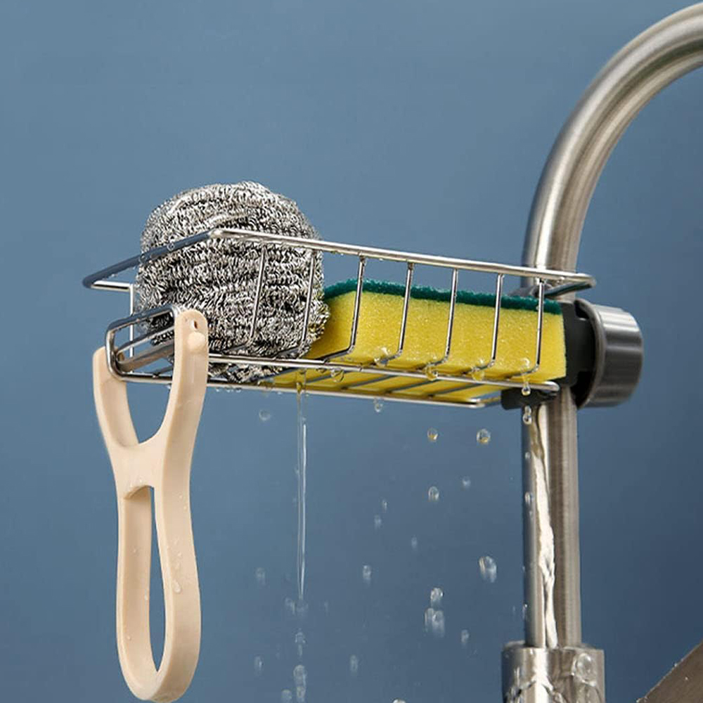 AliExpress Kitchen Sink Drain Rack with Flexible Faucet Holder, view 2