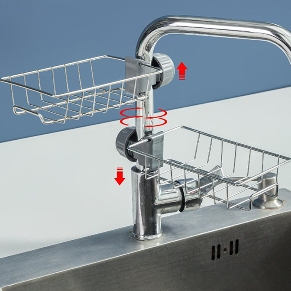 AliExpress Kitchen Sink Drain Rack with Flexible Faucet Holder, view 4